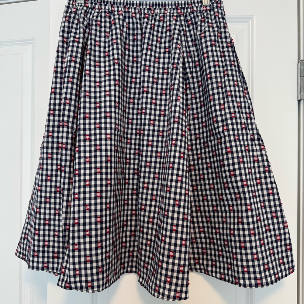 Maeve for Anthropologie | Gingham Market Skirt